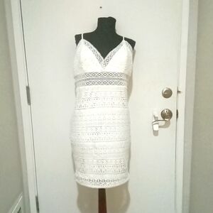 Lush White Lace short dress